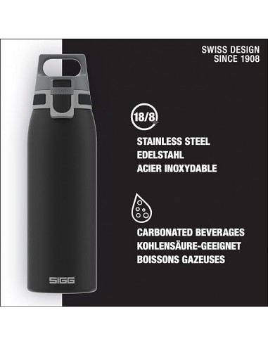SIGG Botella Líquidos Shield ONE Shy Rosa 1L