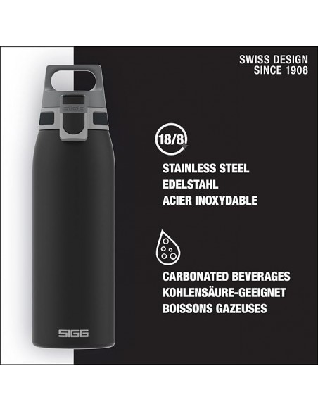 SIGG Botella Líquidos Shield ONE Shy Rosa 1L