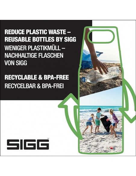 SIGG Botella Líquidos Shield ONE Brushed Plata 1L
