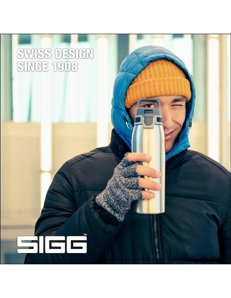 SIGG Botella Líquidos Shield ONE Brushed Plata 1L