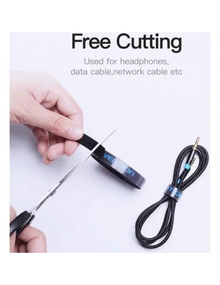 Vention Tira Organizadora de Cables con velcro 1m