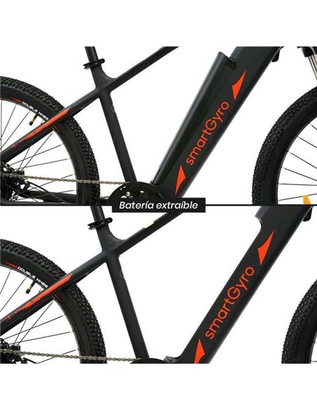 SmartGyro Senda Bicicleta Eléctrica de Montaña Negra