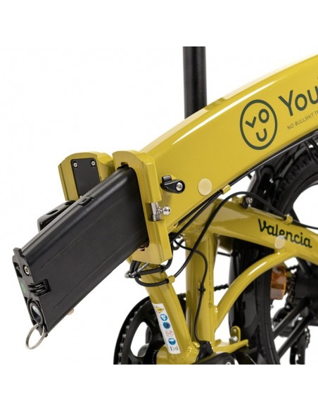 Youin Valencia Bicicleta Eléctrica Plegable 250W 20" Amarilla