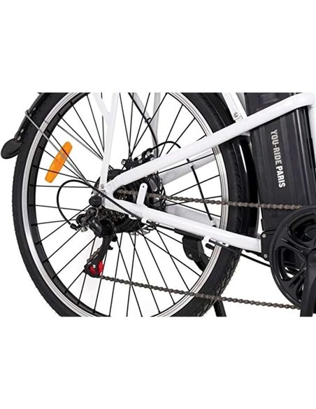 Youin Paris Bicicleta Eléctrica 26" Blanca