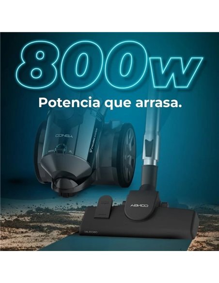 Cecotec Conga Rockstar Multicyclonic Compact X-Treme Aspirador de trineo sin bolsa 2L 800W