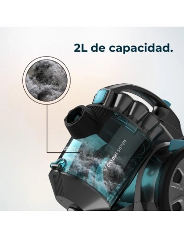 Cecotec Conga Rockstar Multicyclonic Compact X-Treme Aspirador de trineo sin bolsa 2L 800W