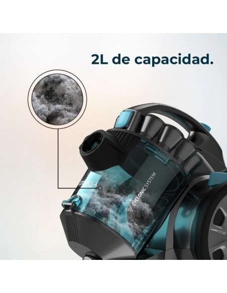 Cecotec Conga Rockstar Multicyclonic Compact X-Treme Aspirador de trineo sin bolsa 2L 800W