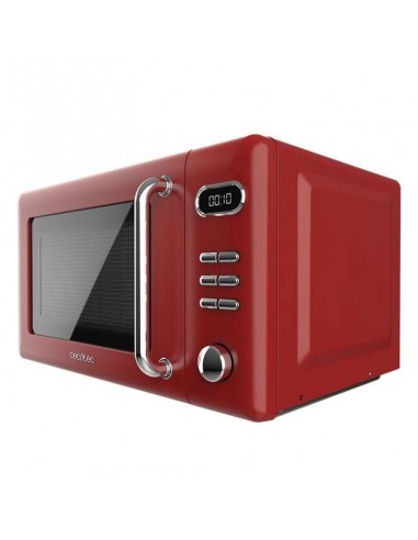 Cecotec ProClean 5110 Retro Red Microondas digital con grill de 20 700W