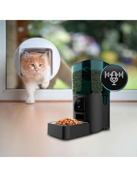 Cecotec Pumba 6000 Purrfect Meal Smart Vision Comedero Automático WiFi para mascotas 6L