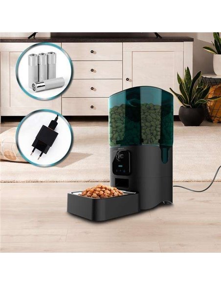 Cecotec Pumba 6000 Purrfect Meal Smart Vision Comedero Automático WiFi para mascotas 6L