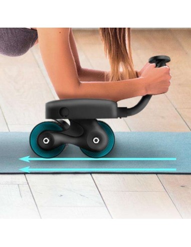 Cecotec Drumfit AB Fit Pro Rueda abdominal con rebote automático y soporte de codos
