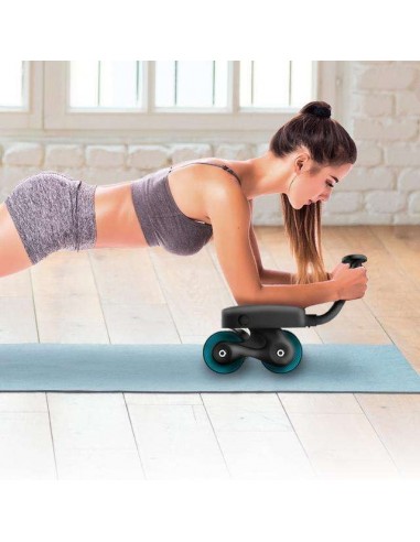 Cecotec Drumfit AB Fit Pro Rueda abdominal con rebote automático y soporte de codos