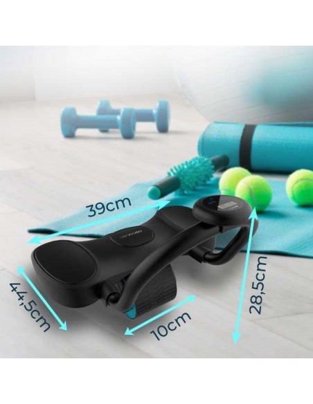 Cecotec Drumfit AB Fit Pro Rueda abdominal con rebote automático y soporte de codos
