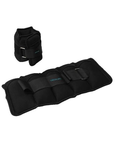 Cecotec Drumfit AnkleBell 2500 Neo Set 2 pesas para tobillo y muñecas 0.5 a 2.5Kg