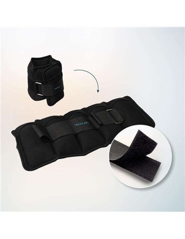 Cecotec Drumfit AnkleBell 2500 Neo Set 2 pesas para tobillo y muñecas 0.5 a 2.5Kg