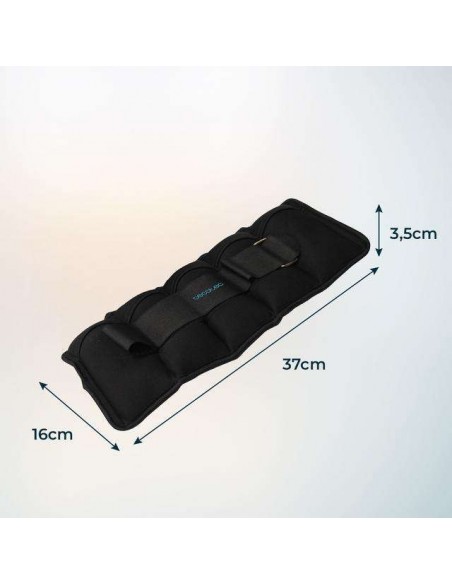 Cecotec Drumfit AnkleBell 2500 Neo Set 2 pesas para tobillo y muñecas 0.5 a 2.5Kg