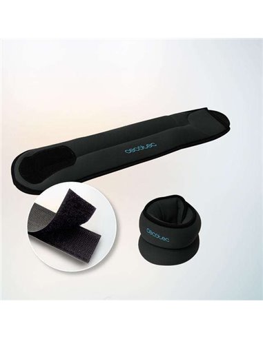 Cecotec Drumfit AnkleBell 2000 Neo Set 2 pesas para tobillos y muñecas 2Kg