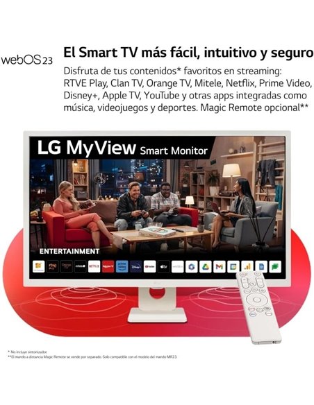 LG MyView Smart 32SR50F-W 27" LED IPS FullHD Monitor
