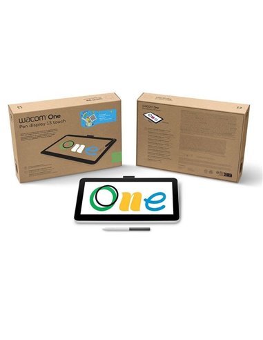 Wacom One 13 Touch Monitor Interactivo de 13.3" con Función Táctil de 10 Dedos
