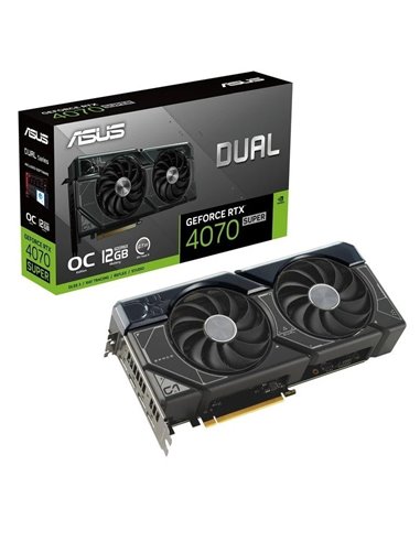 ASUS Dual GeForce RTX 4070 SUPER OC Edition 12GB GDDR6X DLSS3 Tarjeta Gráfica