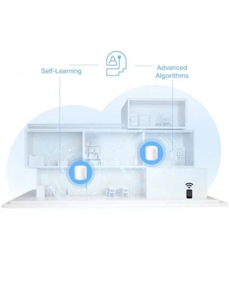 TP-Link Deco X10 Sistema Deco Wi-Fi 6 Mesh AI AX1500 Doble Banda Blanco Pack 3 Unidades