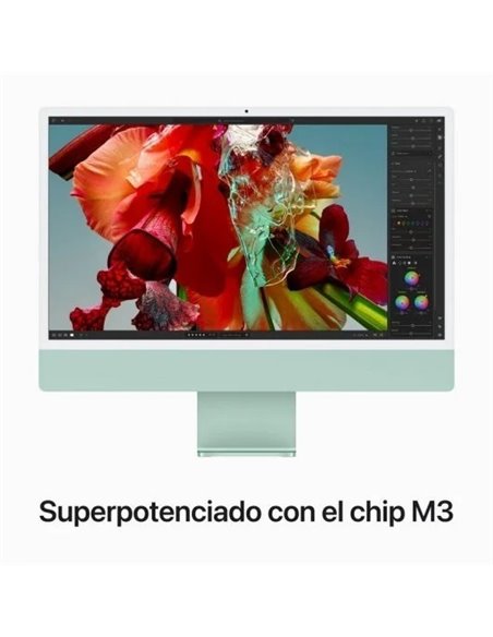 Apple iMac Apple M3/ 8GB/ 256GB SSD/ 8 Núcleos GPU/ 24" 4.5K Retina Verde