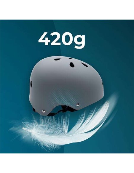 Cecotec BrainGuard Urban Grey S-M Casco urbano para bicicletas y patinetes eléctricos