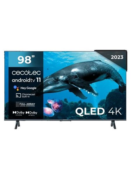 Cecotec V3+ series VQU30098+ QLED 4K UHD HDR10 98" Televisor