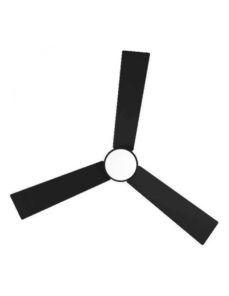 Cecotec EnergySilence Aero 4800 Style Black. Ventilador de Techo con Mando a Distancia, Temporizador y Luz LED