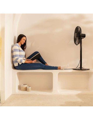 Cecotec EnergySilence 555 2 in 1 Smart XL Ventilador de pie y de sobremesa, 55W