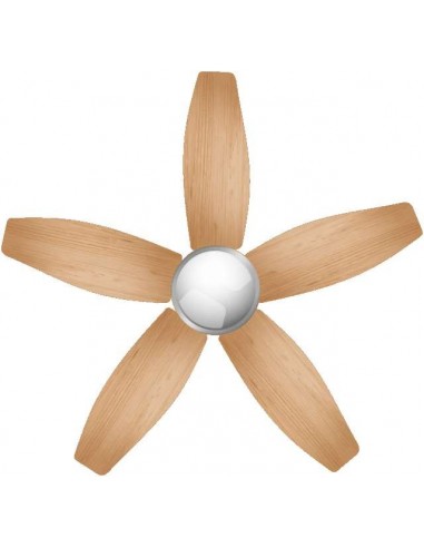 Cecotec EnergySilence Aero 495. Ventilador de Techo con Mando a Distancia, Temporizador y Luz LED, 50W