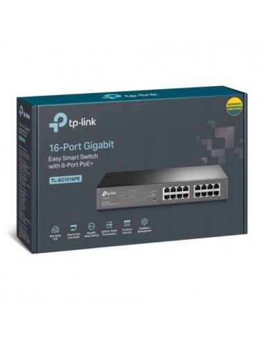TP-Link TL-SG1016PE Switch Gestionado 16 Puertos Gigabit 8 Puertos PoE+