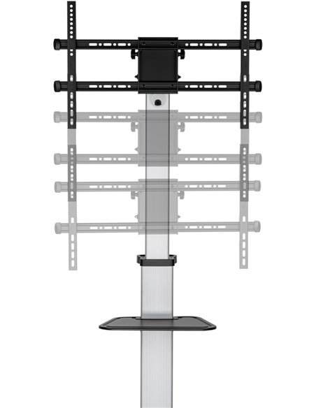 Equip 650630 Soporte de pantalla de suelo con ruedas de 37" a 86"