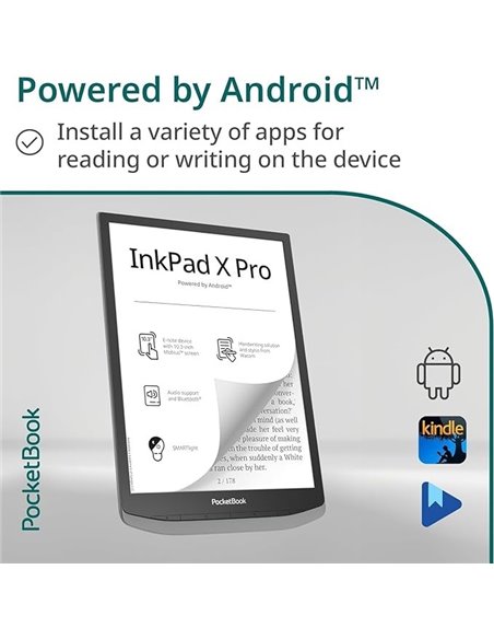 PocketBook Inkpad X Pro 10.3" 32GB Gris Libro Electrónico eBook