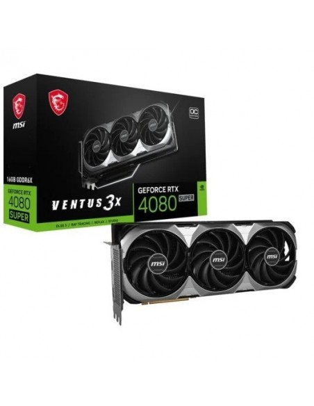 MSI GeForce RTX 4080 SUPER VENTUS 3X OC 16GB GDDR6X DLSS3 Tarjeta Gráfica