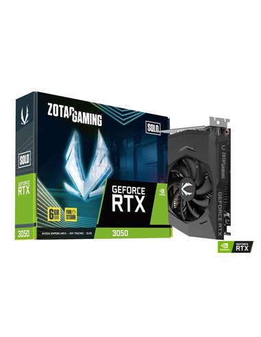 Zotac Gaming GeForce RTX 3050 Solo Nvidia 6GB GDDR6 Tarjeta Gráfica