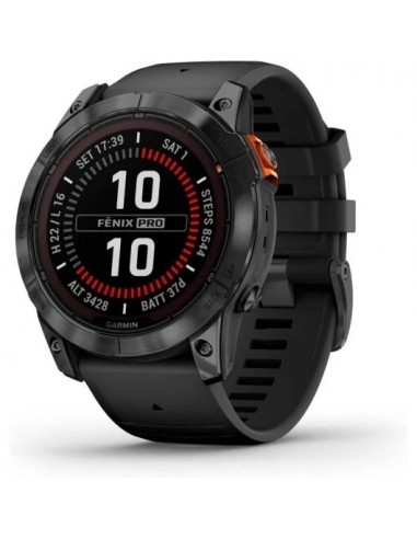 Garmin Fénix 7X Pro Solar Edition Reloj Smartwatch 51mm Gris con Correa Negra