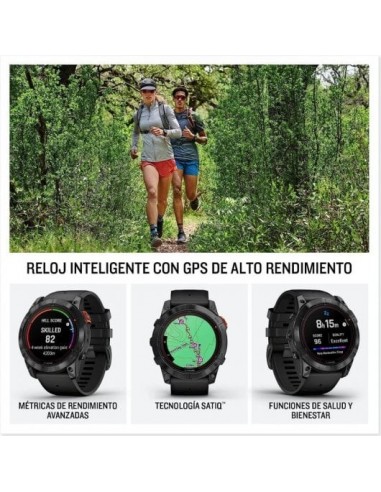 Garmin Fénix 7 Pro Solar Reloj Smartwatch 47mm Gris con Correa Negra