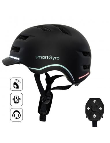 SmartGyro Helmet Pro Casco Inteligente para Adulto Talla M Negro