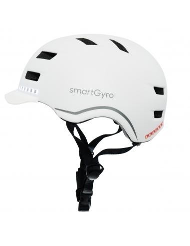 SmartGyro Helmet Max Casco Inteligente con LED Talla M Blanco