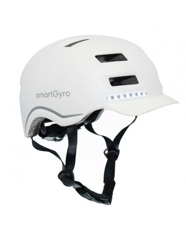 SmartGyro Helmet Max Casco Inteligente con LED Talla M Blanco