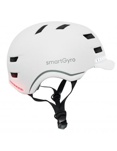 SmartGyro Helmet Max Casco Inteligente con LED Talla M Blanco