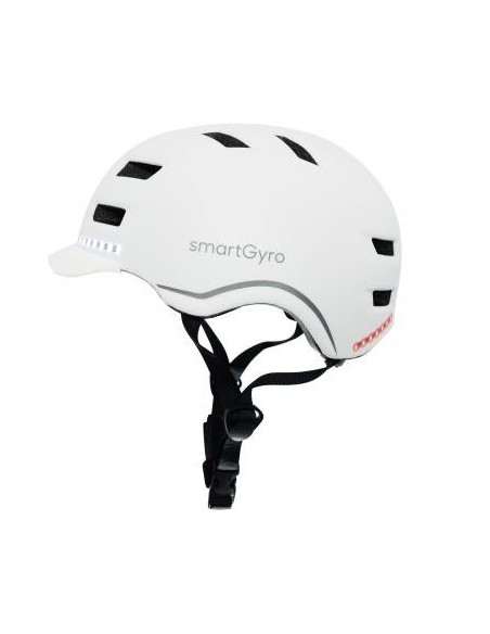 SmartGyro Helmet Max Casco Inteligente con LED Talla L Blanco