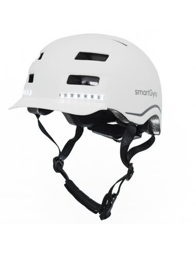 SmartGyro Helmet Max Casco Inteligente con LED Talla L Blanco