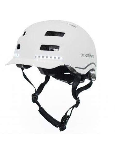 SmartGyro Helmet Max Casco Inteligente con LED Talla L Blanco