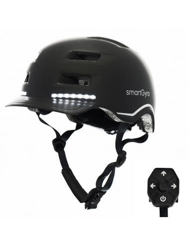 SmartGyro Helmet Max Casco Inteligente con LED Talla L Negro