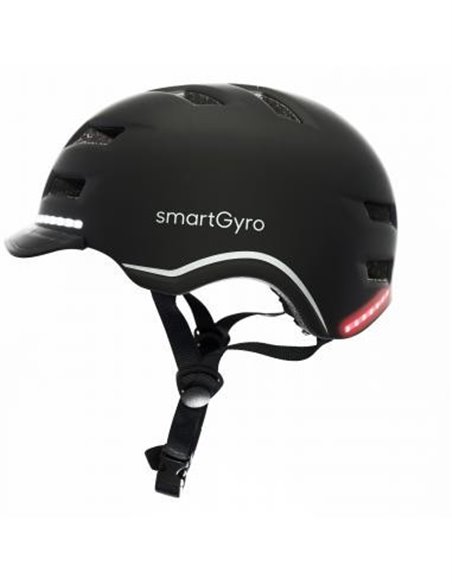 SmartGyro Helmet Max Casco Inteligente con LED Talla L Negro