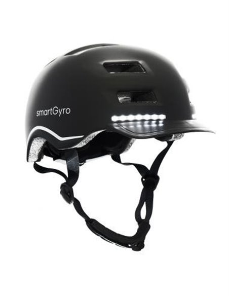 SmartGyro Helmet Max Casco Inteligente con LED Talla L Negro
