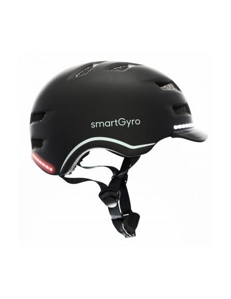 SmartGyro Helmet Max Casco Inteligente con LED Talla L Negro