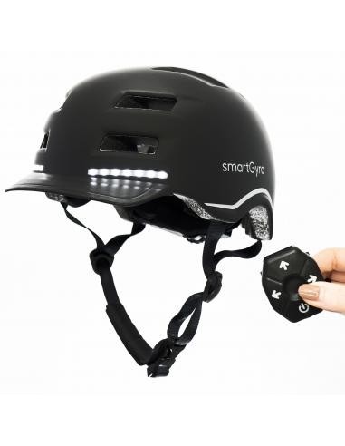 SmartGyro Helmet Max Casco Inteligente con LED Talla L Negro